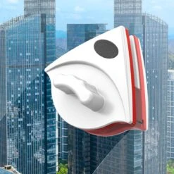 Merkloos Magnetische Ramenwasser - Vanaf 15mm Tot 24mm Ramen - Magnetische Raamwisser Dubbel Glas