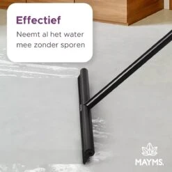 MAYMS® Vloerwisser Badkamer - Vloertrekker - Vloertrekker Met Steel - Floor Wiper - Aftrekker - RVS - Zwart - Design - Wisser - Vloerwisser Douche -Sparkle home Winkel 1200x1200 2140