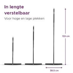 MAYMS® Vloerwisser Badkamer - Vloertrekker - Vloertrekker Met Steel - Floor Wiper - Aftrekker - RVS - Zwart - Design - Wisser - Vloerwisser Douche -Sparkle home Winkel 1200x1200 2141