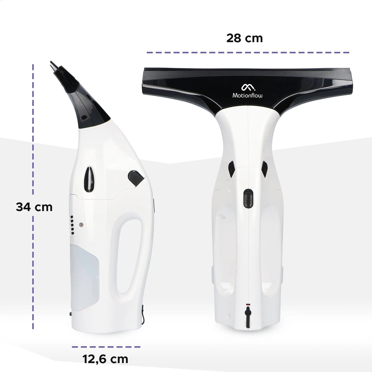 Motionflow Vacuüm Raamwisser - Elektrische Ruitenreiniger Met Inwasser - Oplaadbaar 13 Motionflow Vacuüm Raamwisser - Elektrische Ruitenreiniger Met Inwasser - Oplaadbaar - Afbeelding 11