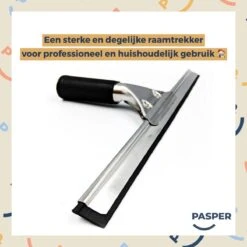 Raamtrekker Professioneel - 45 Cm - Pasper - Raamwisser - Raamtrekkers Zwart - Verstelbaar - Voor Multifunctioneel Gebruik Ramen, Douche En Auto -Sparkle home Winkel 1200x1200 2193