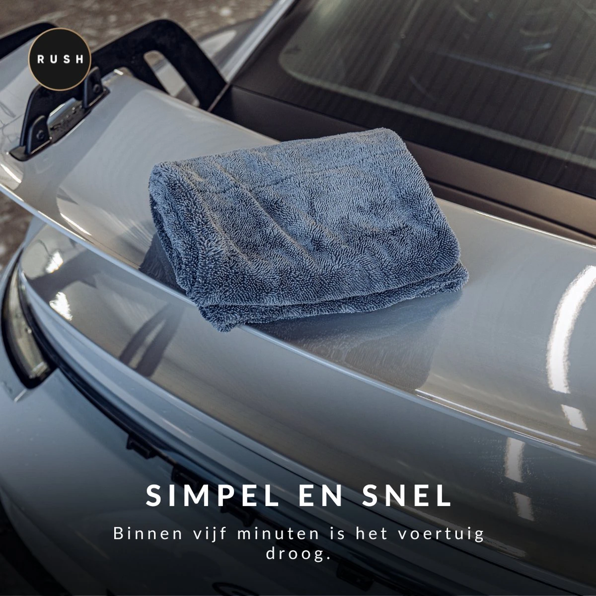 RUSH Microvezeldoek - Droogdoek - Auto Wassen - Auto & Motor - 50 X 80 Cm - 1200GSM 6 RUSH Microvezeldoek - Droogdoek - Auto Wassen - Auto & Motor - 50 X 80 Cm - 1200GSM - Afbeelding 4