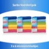 15 Stuks Sorbo Microvezeldoek Gekleurd 40 X 40 Cm - Vaatdoeken Microvezel - Microvezeldoekjes (3 X 6 ) -Sparkle home Winkel 1200x1200 2248