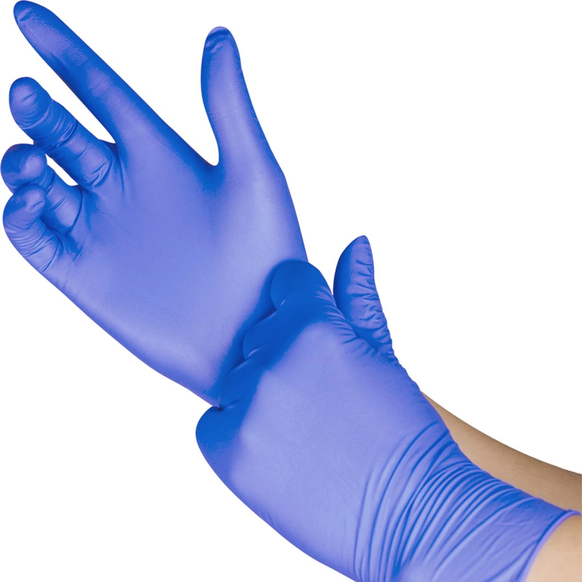 IVROU® Nitril Handschoenen - 100 Stuks Wegwerp Handschoenen - Poeder Vrij, Latex Vrij - Maat: M - Violet Blauw 11 IVROU® Nitril Handschoenen - 100 Stuks Wegwerp Handschoenen - Poeder Vrij, Latex Vrij - Maat: M - Violet Blauw - Afbeelding 9