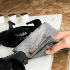 Tuiste Set Van 4, Grijs, Microvezel Microvezeldoeken, Permium Poetsdoeken, Stofdoeken, Nano Poetsdoeken, Micro Magic Magische Doeken, Multifunctionele Reinigingsdoeken, Set Van 4, 37 X 57 Cm -Sparkle home Winkel 1200x1200 2331