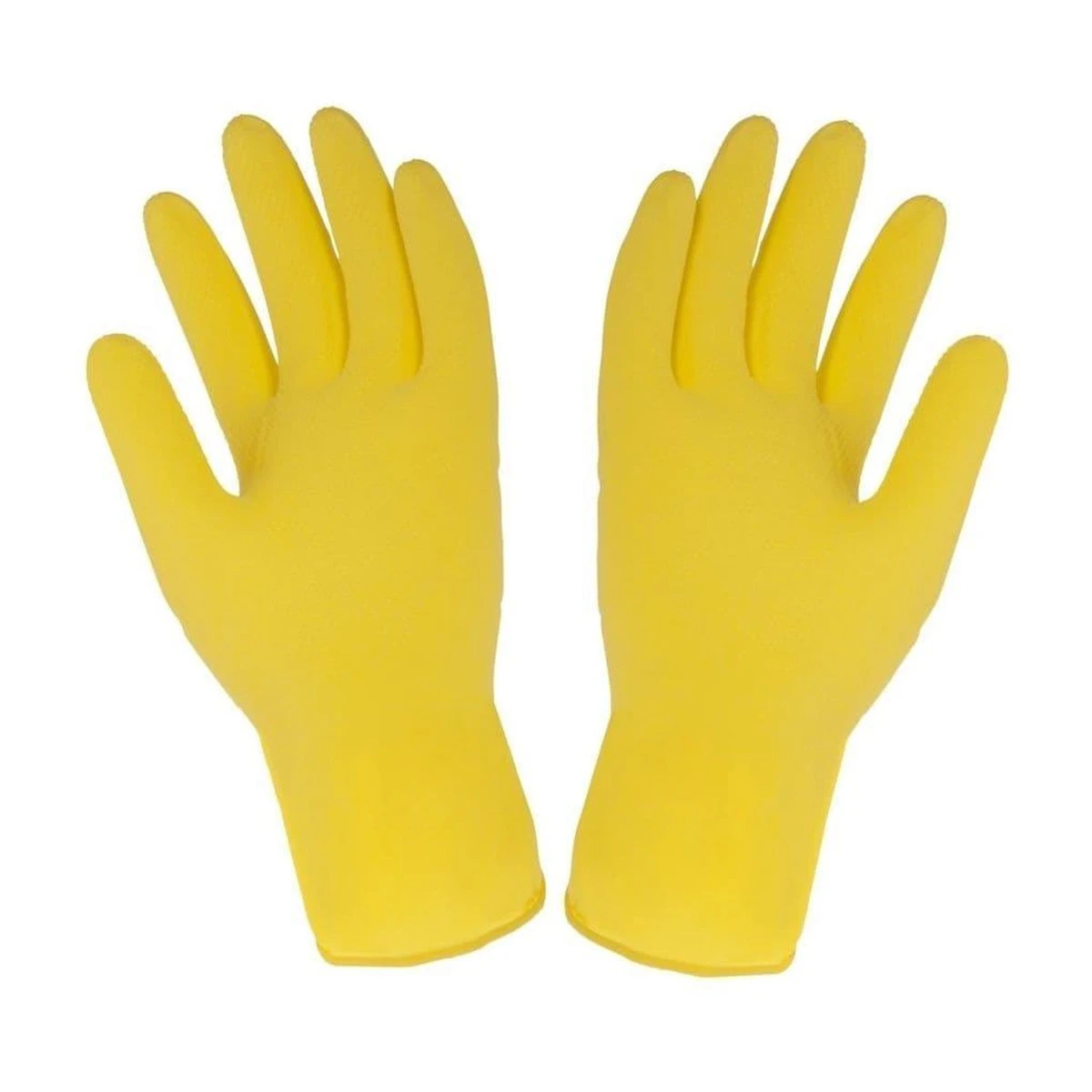 Multy Luxe Huishoudhandschoenen Maat L - Natuurlatex Met Kantoenen Vlokvoering - Anti Slip - Rubberen Handschoenen - Waterdicht - Natuurlijk Latex - Maat L 5 Multy Luxe Huishoudhandschoenen Maat L - Natuurlatex Met Kantoenen Vlokvoering - Anti Slip - Rubberen Handschoenen - Waterdicht - Natuurlijk Latex - Maat L - Afbeelding 3