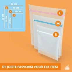 LaundrySpecialist Waszakken Voor Wasgoed - Set Van 3 Stuks - Ook Te Gebruiken Als Travel Organizer -Sparkle home Winkel 1200x1200 487