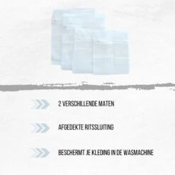 Orange85 Waszak - 4-Delige Set - Lingerie - Bh - Kleding - Met Ritssluiting - Waszakje - Groot - Klein - Wasgoed - Wasmachine - Wasnet - Polyester - Laundry Bag -Sparkle home Winkel 1200x1200 497