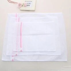 Waszak Set Van 3 Stuks Met Rits - BH/Lingerie/Sokken/Schoenen Wasnet Waszakjes Laundry Bag - Waszakken - Klein/Medium/Groot -Sparkle home Winkel 1200x1200 520