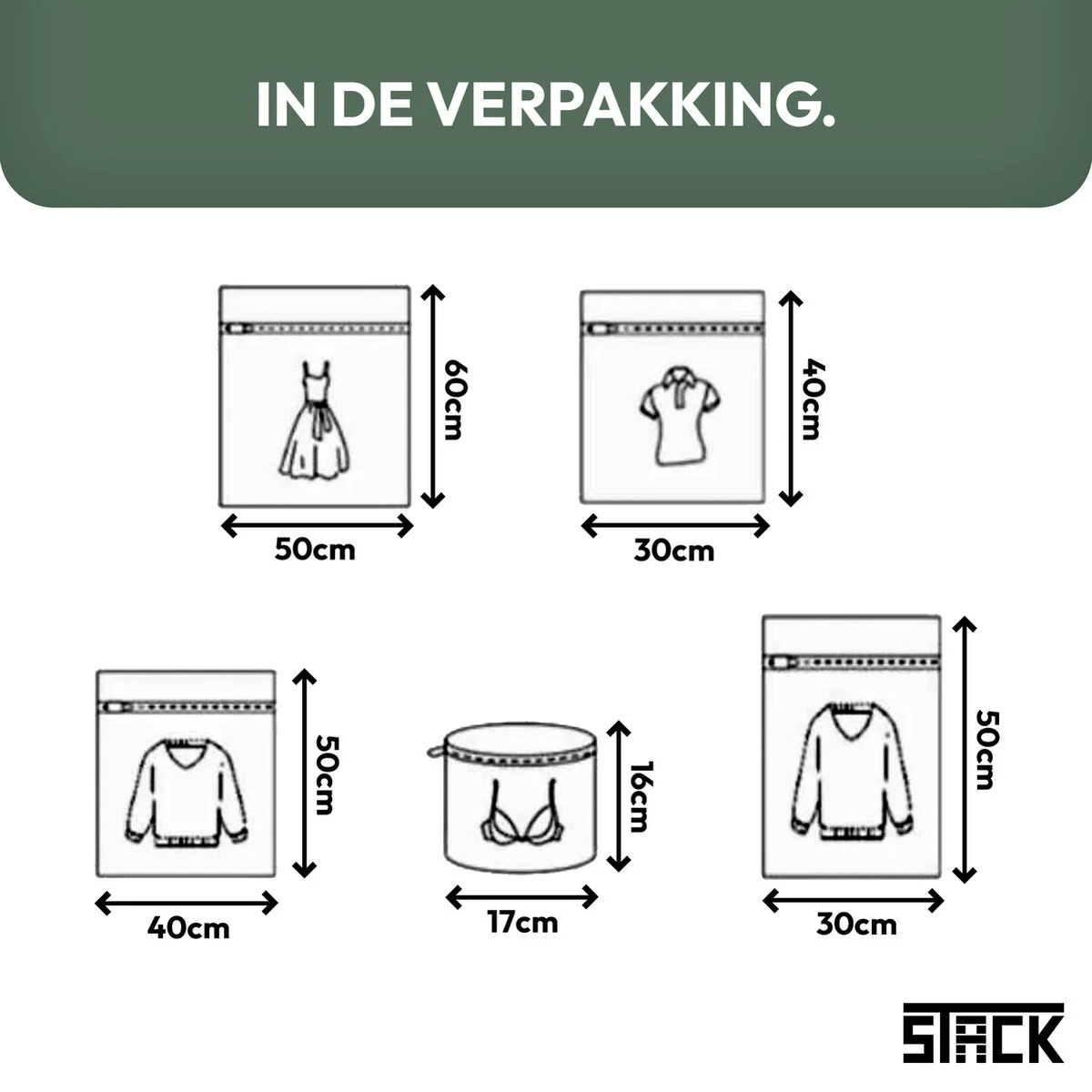 Merkloos Waszakken | Set Van 5 Waszakjes Met Rits - Waszak - Wasnet - Kledingzakjes - BH Was Zakjes - Laundry Bag Set Voor Ondergoed - Kleding - Delicaat Wasgoed - Wasmachine Zakjes - Wasgoed 8 Merkloos Waszakken | Set Van 5 Waszakjes Met Rits - Waszak - Wasnet - Kledingzakjes - BH Was Zakjes - Laundry Bag Set Voor Ondergoed - Kleding - Delicaat Wasgoed - Wasmachine Zakjes - Wasgoed - Afbeelding 6