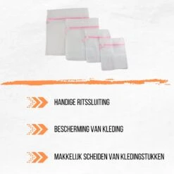 Merkloos Orange85 Waszakken 4 Stuks - 4 Maten - Lingerie - Bh - Schoenen - Schoenen -Sparkle home Winkel 1200x1200 554