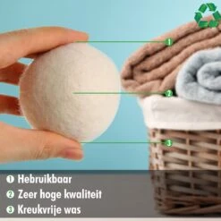 Merkloos Drogerballen Wol XL 6 Stuks - Duurzaam - Wasverzachter - Drogerbollen - Wasdrogerballen - Wasbollen 9 Merkloos Drogerballen Wol XL 6 Stuks - Duurzaam - Wasverzachter - Drogerbollen - Wasdrogerballen - Wasbollen -Sparkle home Winkel 1200x1200 569