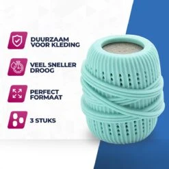 Roegaarden Drogerballen - Droogballen - Met Spons - Duurzaam - Sneller Droog 12 Roegaarden Drogerballen - Droogballen - Met Spons - Duurzaam - Sneller Droog -Sparkle home Winkel 1200x1200 617