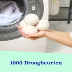 Casa Calma Drogerballen (6 Stuks) - Inclusief Opbergzakje - 100% Natuurlijk Schapenwol - Droger Ballen - Zero Waste Wasverzachter Bollen - Energiebesparend Drogen Met Droogbollen - Dryer Balls - Diervriendelijk & Milieuvriendelijk - Energie Besparen -Sparkle home Winkel 1200x1200 637