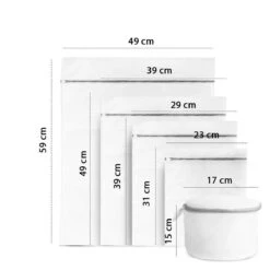 ForDig Wasnet Waszakjes (5 Stuks) Voor Lingerie En Fijne Was - Geschikt Voor Wasmachine - Met Rits - Wit -Sparkle home Winkel 1200x1200 720