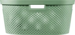 Curver - Infinity Recycled Dots - Wasmand - 40L - Groen -Sparkle home Winkel 1200x571 3