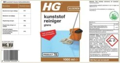 HG Kunststofreiniger Glans - Glansherstel - Geschikt Voor O.a. Pvc, Gietvloeren En Linoleum -Sparkle home Winkel 1200x637 1