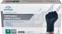 Intco Nitril Handschoenen - Latex Vrij - Zwart - 100 Stuks - Maat Small -Sparkle home Winkel 1200x660 2