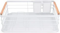 Navaris Afdruiprek Met Uitneembare Bestekhouder - Afwasrek Met Losse Lekbak - Vaatwasrek Met Plateau - Voor Bestek, Borden, Schalen En Pannen -Sparkle home Winkel 1200x663