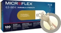 ANSELL MICROFLEX® 63-864 - Latex Wegwerp Handschoenen, Poedervrij, M, Wit, 100 Stuks -Sparkle home Winkel 1200x668 20