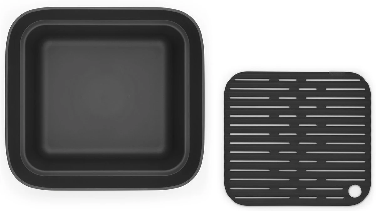 Brabantia SinkSide Afwasbak Vierkant - Met Afdruipschaal - Dark Grey 8 Brabantia SinkSide Afwasbak Vierkant - Met Afdruipschaal - Dark Grey - Afbeelding 6