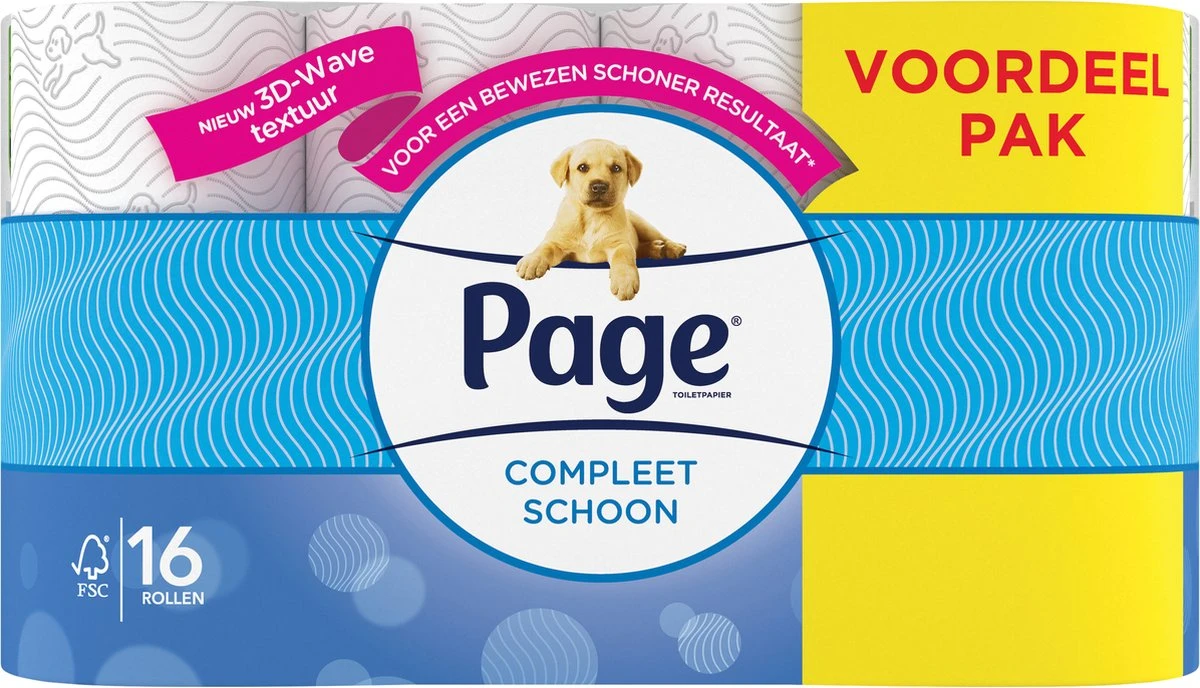 Page Wc Papier - Compleet Schoon Toiletpapier - 16 Rollen 8 Page Wc Papier - Compleet Schoon Toiletpapier - 16 Rollen - Afbeelding 6