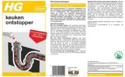 HG Keukenontstopper - 1L - De NR1 Ontstopper - Biologisch Afbreekbaar -Sparkle home Winkel 1200x741