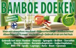 Merkloos Bamboe Dubbele Set + 1 EXTRA Doek. Wonderdoeken - Microvezeldoeken - Raamdoeken - Droogdoeken -Sparkle home Winkel 1200x756 4