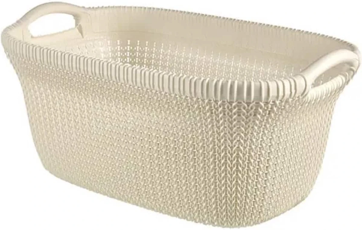 Curver Knit Wasmand - 40L - Oasis White 6 Curver Knit Wasmand - 40L - Oasis White - Afbeelding 4