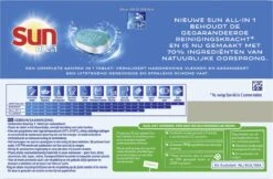 SUN® Sun All-In-1 Citroen Vaatwastabletten - 7 X 24 Tabletten - Voordeelverpakking -Sparkle home Winkel 1200x786 1