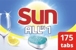 SUN® Sun All-In-1 Citroen Vaatwastabletten - 7 X 24 Tabletten - Voordeelverpakking -Sparkle home Winkel 1200x786 2