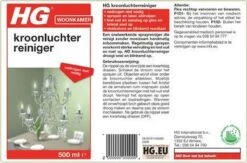 HG Kroonluchter Reiniger - 500ml - Snel Een Vlekkeloos Resultaat -Sparkle home Winkel 1200x794 2