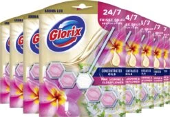 Glorix Aroma Lux Pink Jasmine & Elderflower Toiletblokken - 9 Stuks - Voordeelverpakking 15 Glorix Aroma Lux Pink Jasmine & Elderflower Toiletblokken - 9 Stuks - Voordeelverpakking -Sparkle home Winkel 1200x827 1