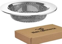 Luxe RVS Gootsteen Zeef Ø88mm - 50mm - Gootsteenstop - Afvoerzeef - Korfplug - Gootsteenbakje - Afvoerstop - Gootsteen Stop 80 Mm -Sparkle home Winkel 1200x863 2