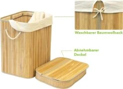 Casa Pura Bamboe Wasmand - Wassorteerder - Wasbox - Met Handvatten - 40 X 30 X 45 Cm -Sparkle home Winkel 1200x876 2