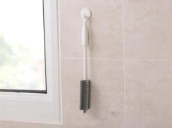 Merkloos Flessenborstel - Siliconen - Schoonmaak - Baby - Bidon - Dopper - Flessen - Reiniger - Wit - Grijs - Glazen - Borstel -Sparkle home Winkel 1200x891 2