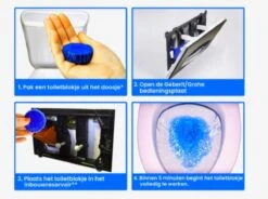 Merkloos Toiletblokjes Voor Inbouwreservoirs – WC-blokjes – Toiletblokken In Een Voordeelverpakking – 30 Stuks -Sparkle home Winkel 1200x895 4