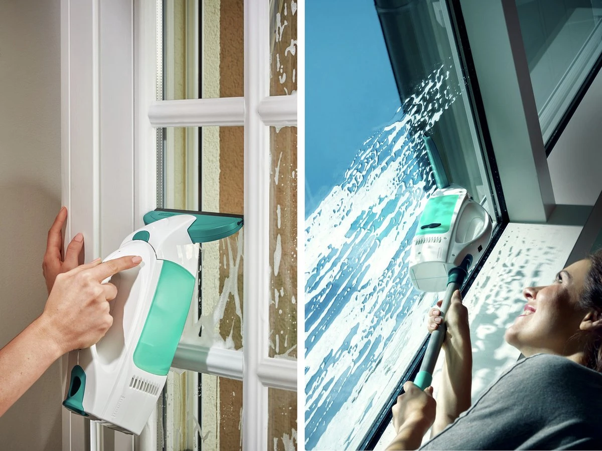 Leifheit Dry & Clean Ruitenreiniger Met Steel (43 Cm), Inwasser En Smalle Zuigmond (17 Cm) Click System 5 Leifheit Dry & Clean Ruitenreiniger Met Steel (43 Cm), Inwasser En Smalle Zuigmond (17 Cm) Click System - Afbeelding 3