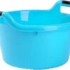 Groot Kunststof Teiltje/afwasbak Rond Met Handvatten 17 Liter Blauw - Afmetingen 45 X 42 X 27 Cm - Huishouden