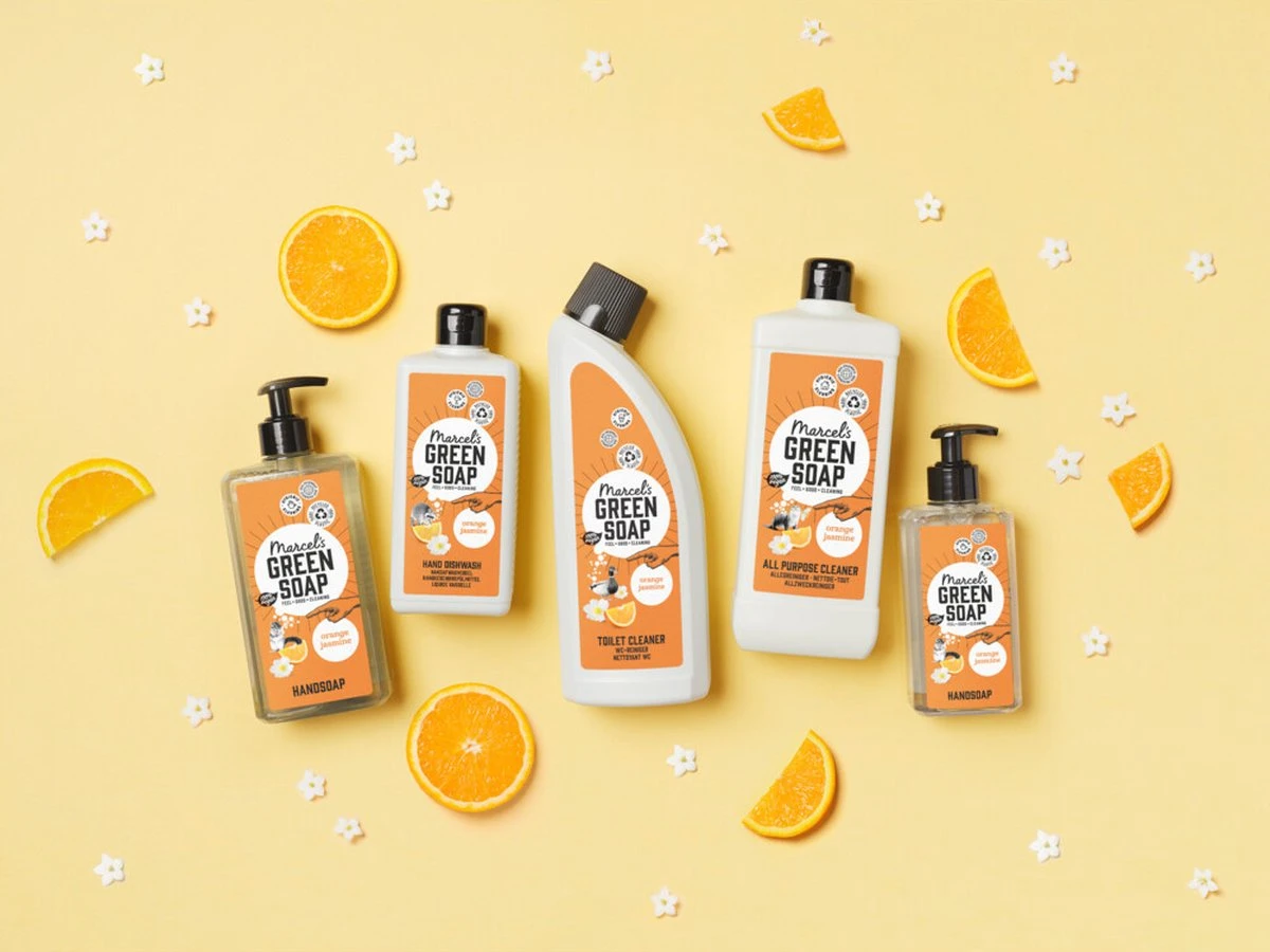 Marcel's Green Soap Afwasmiddel Sinaasappel & Jasmijn - 6 X 500 Ml 11 Marcel's Green Soap Afwasmiddel Sinaasappel & Jasmijn - 6 X 500 Ml - Afbeelding 9