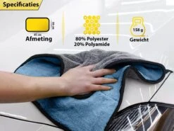 Droogdoek Auto - Watermagneet - Microvezel - Doek - 45 X 38 Cm - Blauw - Super Zacht! -Sparkle home Winkel 1200x900 58