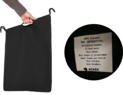 Acaza Stevige Wassorteerder - Wasmand Op Wieltjes Met 4 Uitneembare Vakken - 140L - Zwart -Sparkle home Winkel 1200x927 1