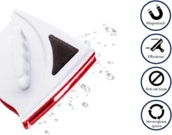 Merkloos Magnetische Raamwisser - Ruitenreiniger - Inclusief 24 Sponsjes + 4 Wissers + 4 Buttons -Sparkle home Winkel 1200x947 4