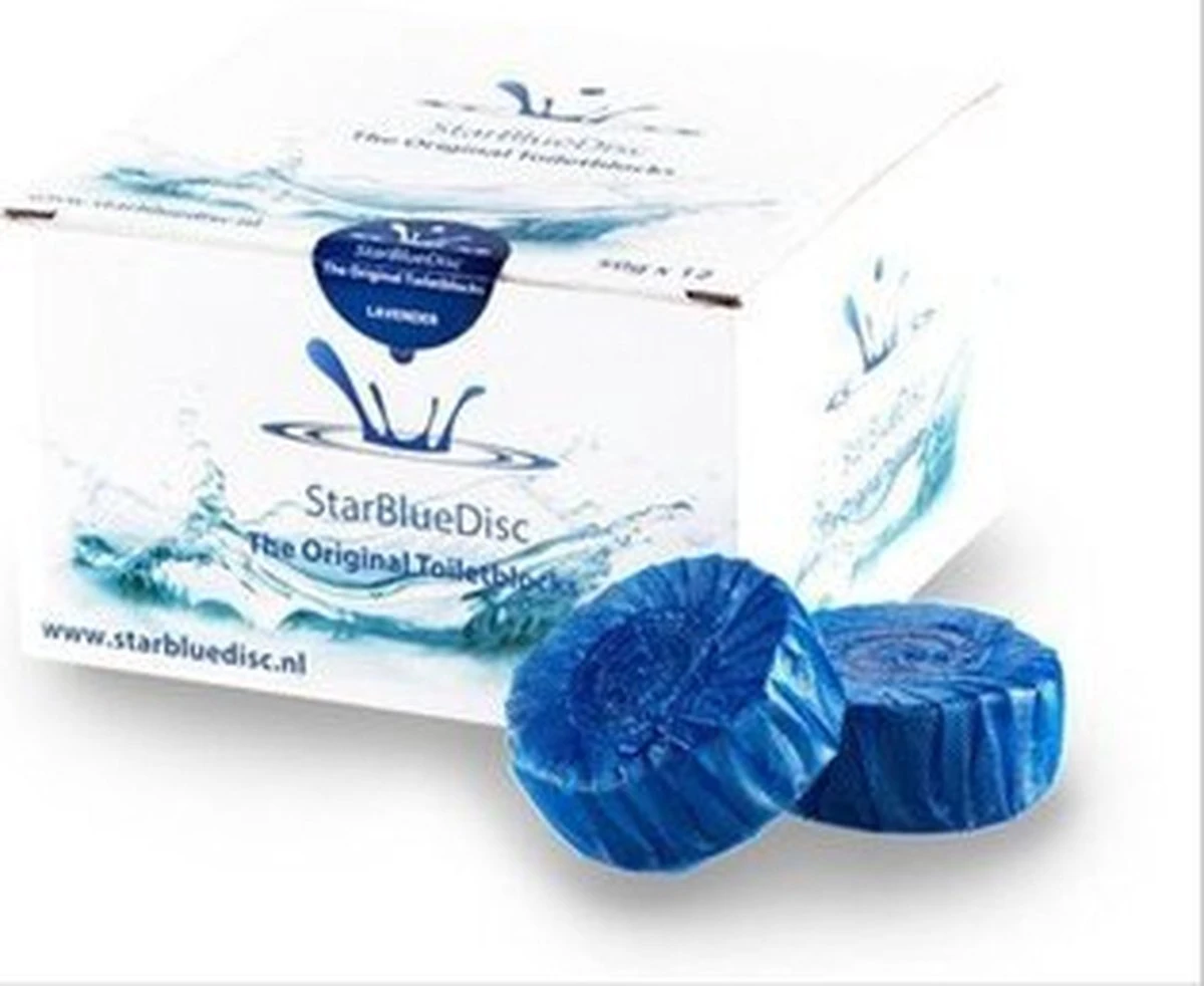 StarBlueDisc 12 Stuks Toiletblokjes Halfjaar Verpakking Blauw 7 StarBlueDisc 12 Stuks Toiletblokjes Halfjaar Verpakking Blauw - Afbeelding 5