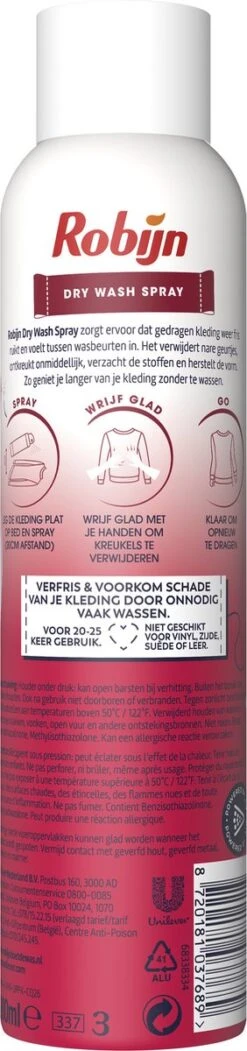 Robijn Pink Sensation Dry Wash Spray - 6 X 200 Ml - Voordeelverpakking -Sparkle home Winkel 282x1200 2