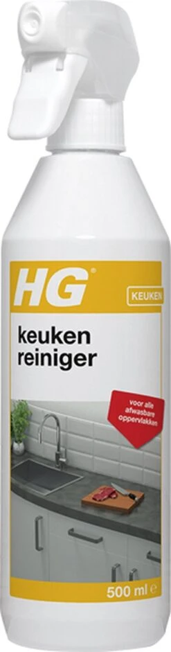 HG Keuken Reiniger - 500ml - Effectief En Hygiënisch - Voor Alle Afwasbare Oppervlakken -Sparkle home Winkel 315x1200 1
