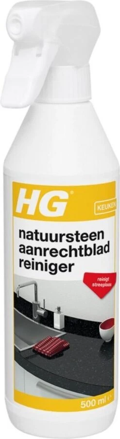 HG Natuurstenen Aanrechtbladreiniger - 500ml - Veilig In Gebruik - Streeploos Schoon - Dagelijkse Reiniging -Sparkle home Winkel 329x1200 6