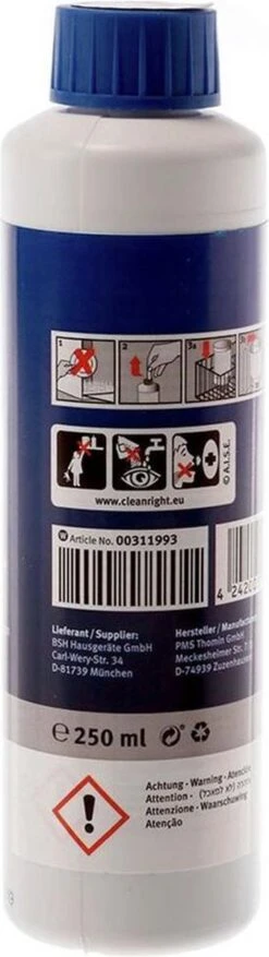 Bosch / Siemens Vaatwasser Reiniger - 250 Ml -Sparkle home Winkel 338x1200