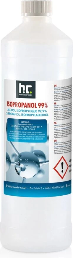 Isopropyl Alcohol - Isopropanol - IPA - Isopropyl - 99,9% Zuiver - 1000ml - Inclusief Trechter 11 Isopropyl Alcohol - Isopropanol - IPA - Isopropyl - 99,9% Zuiver - 1000ml - Inclusief Trechter -Sparkle home Winkel 341x1200 1