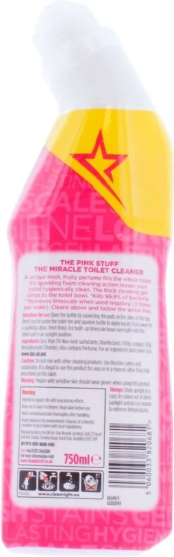 The Pink Stuff The Miracle Toilet Cleaner - Toiletreiniger - 750ml 12 The Pink Stuff The Miracle Toilet Cleaner - Toiletreiniger - 750ml -Sparkle home Winkel 375x1200 2